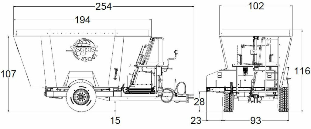 Segue and supreme feed mixers for sale