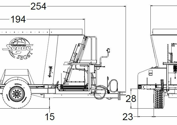 Segue and supreme feed mixers for sale